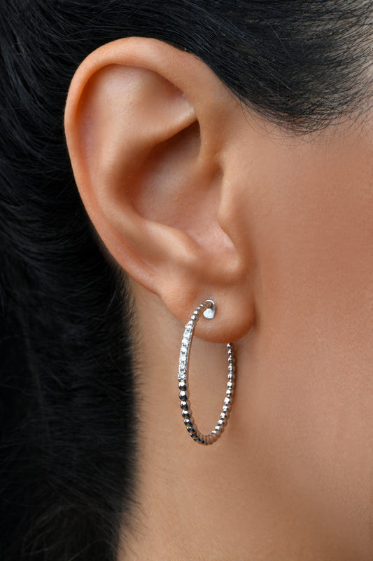 Earrings white 18kt gold