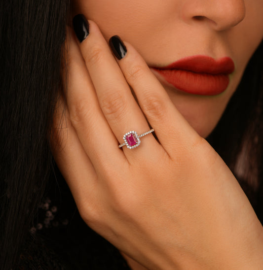 Ring white 18kt gold