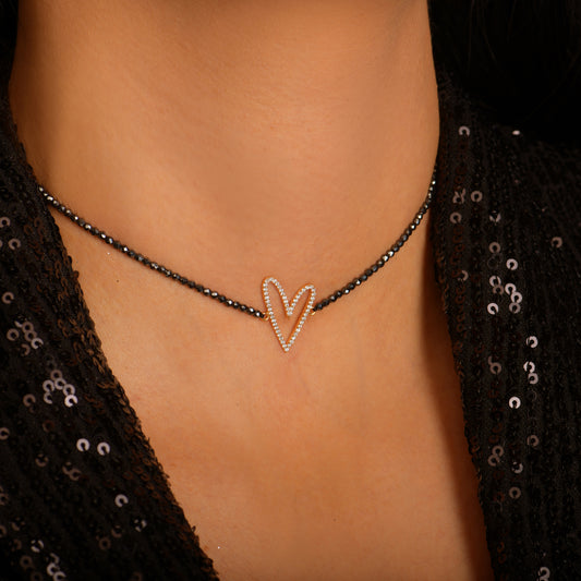 Necklace yellow 18kt gold with stones